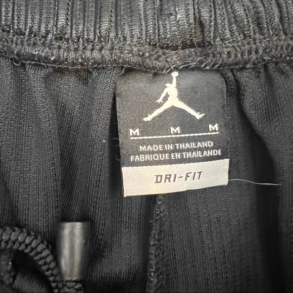Nike Air Jordan Sri-fit black mesh stripes black basketball shorts - Picture 10 of 11